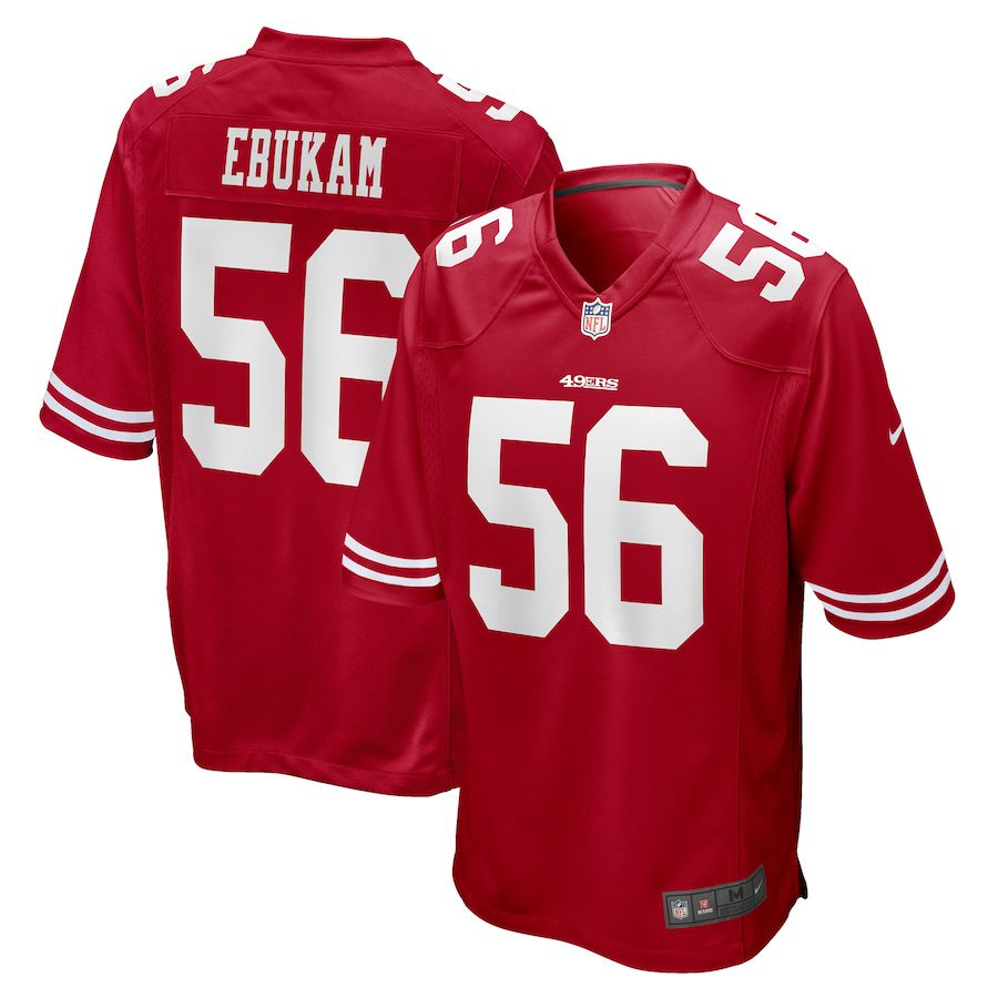 Men San Francisco 49ers #56 Samson Ebukam Nike Scarlet Game Player NFL Jersey